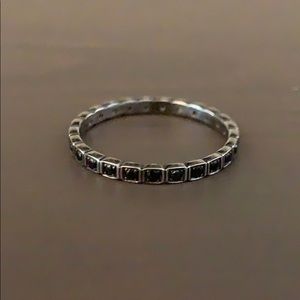 Anna Sheffield Black Diamond Eternity Ring(sz7)